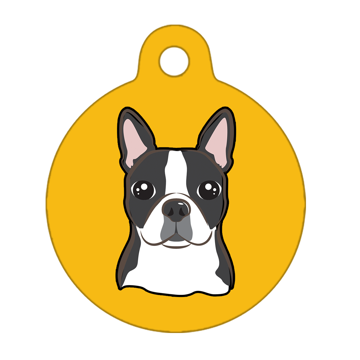 25mm Diameter Small Size - Boston Terrier Dog