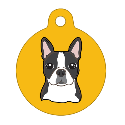 25mm Diameter Small Size - Boston Terrier Dog