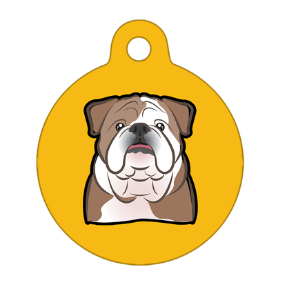 38mm Diameter Large Size - Bulldog Dog