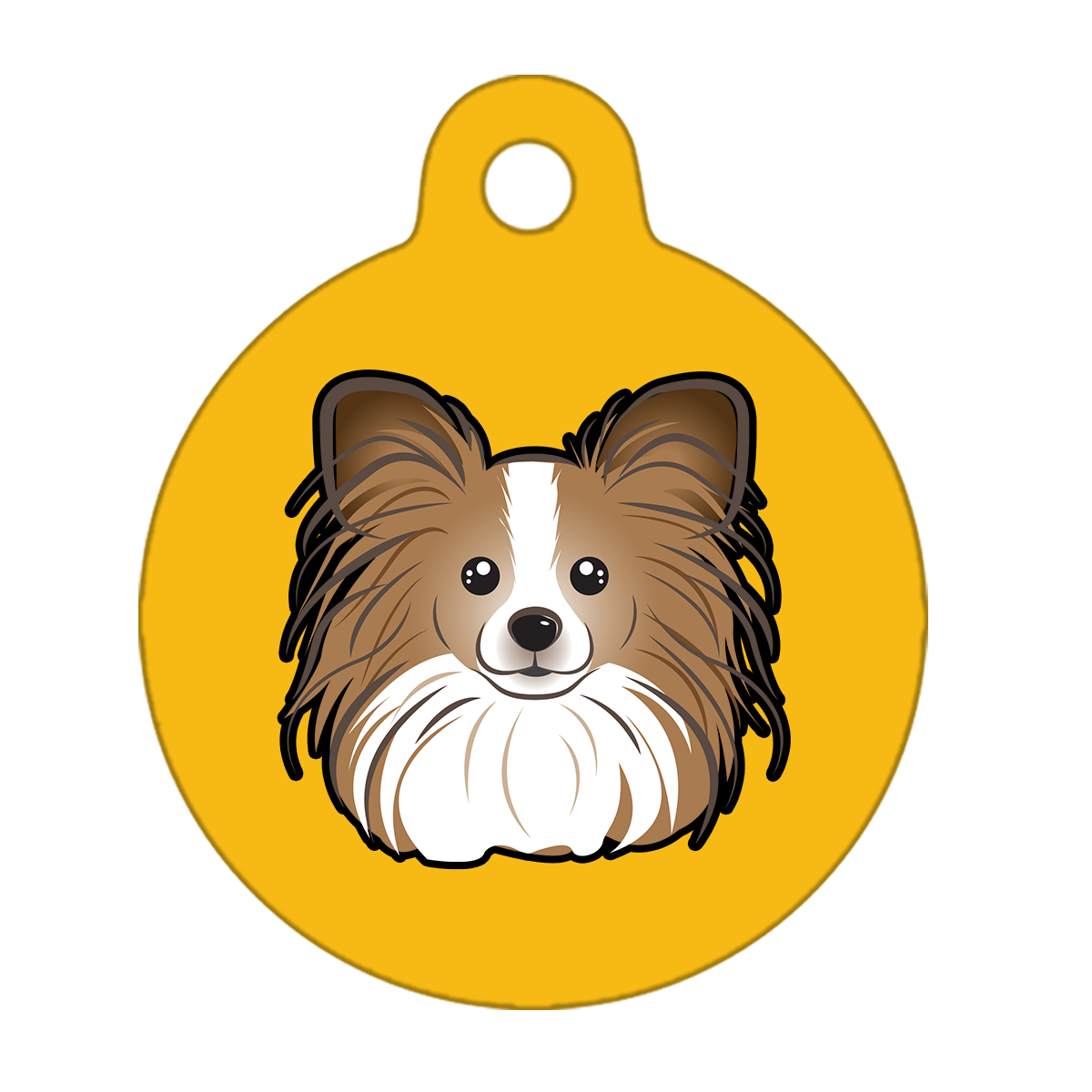 25mm Diameter Small Size - Papillon Dog