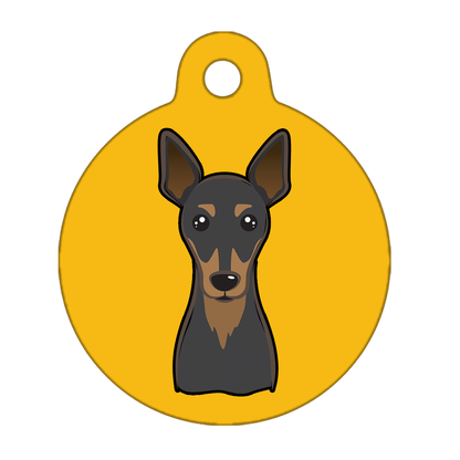 25mm Diameter Small Size - Pinscher Dog