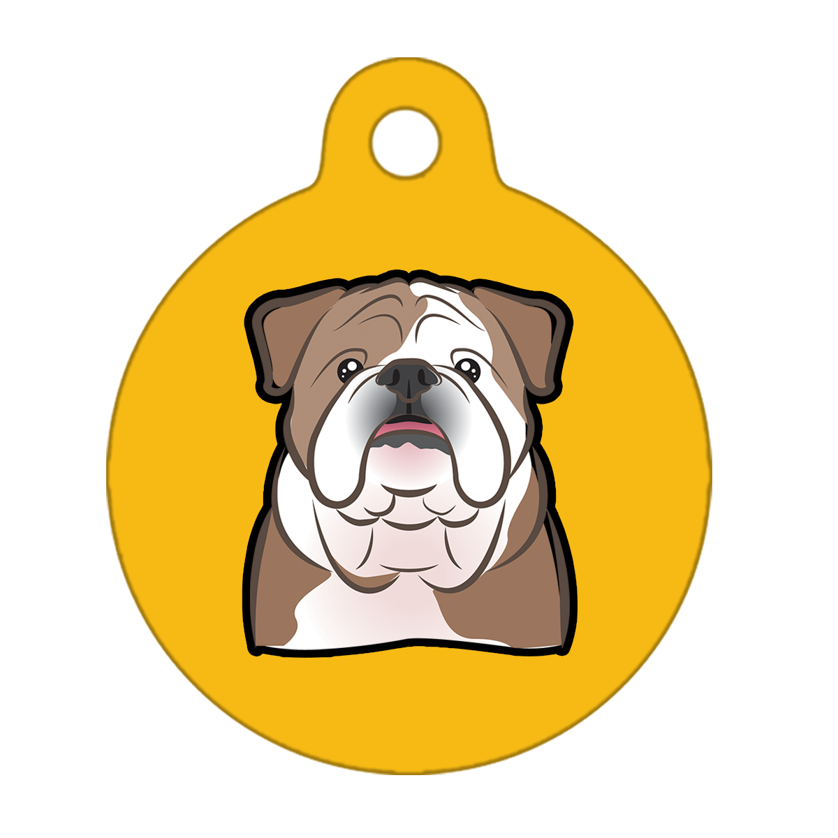 25mm Diameter Small Size - Bulldog Dog