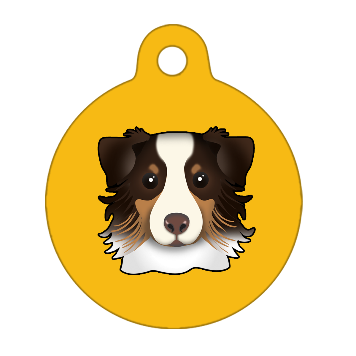 19mm Diameter Tiny Size - Australian Shepherd Dog