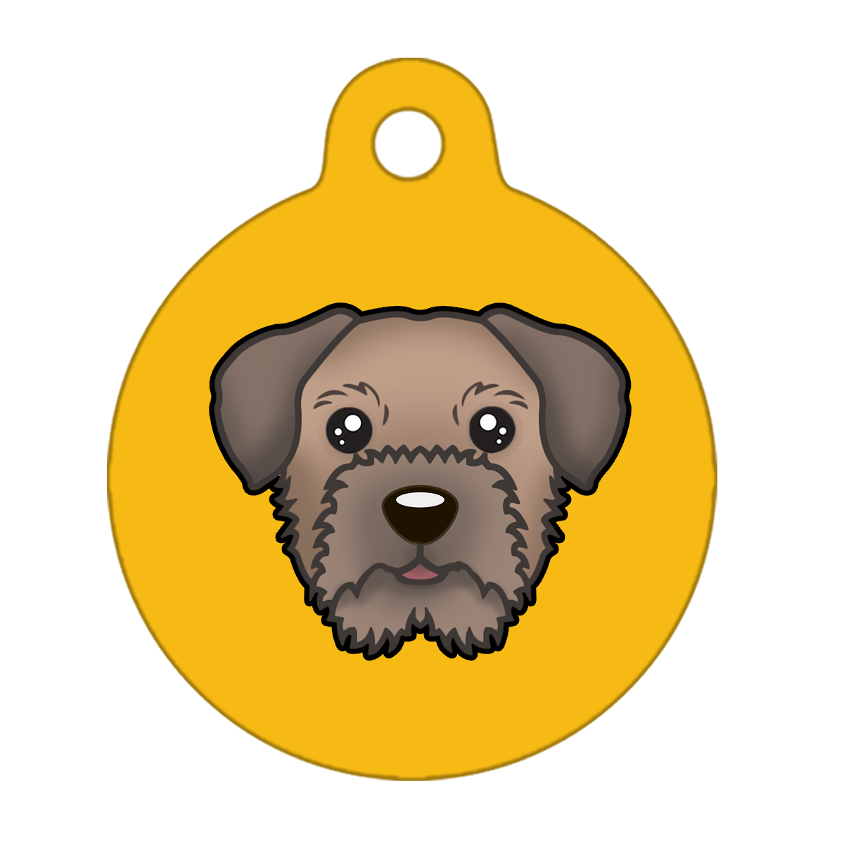 31mm Diameter Medium Size - Border Terrier Dog