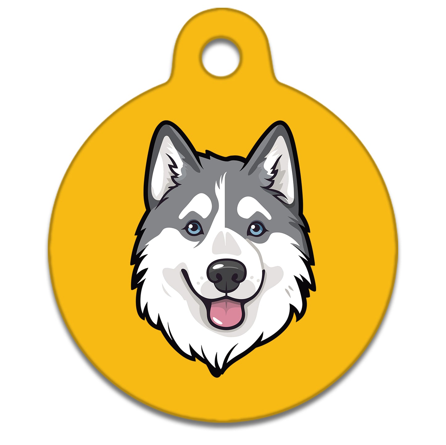 25mm Diameter Small Size - Husky Malamute Dog