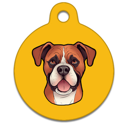38mm Diameter Large Size - Boxer Dog