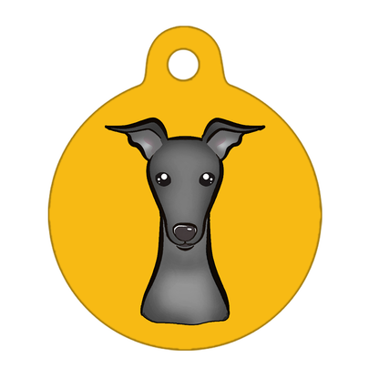 19mm Diameter Tiny Size - Whippet Dog