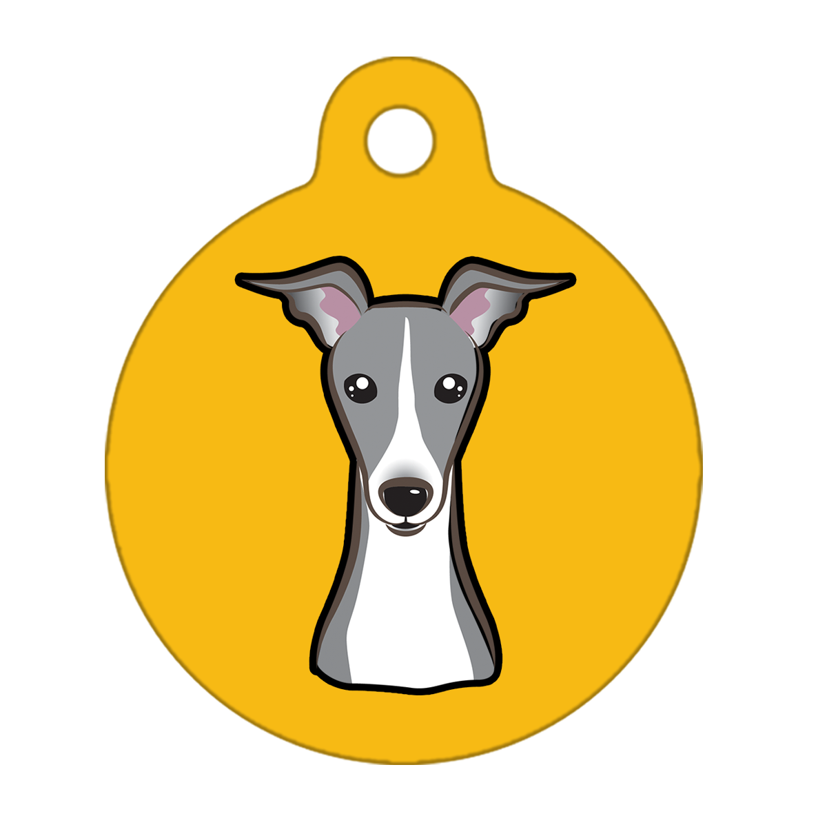 19mm Diameter Tiny Size - Greyhound Dog
