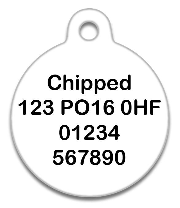 Stop Do Not Feed Hand Sign - Pet ID Tag