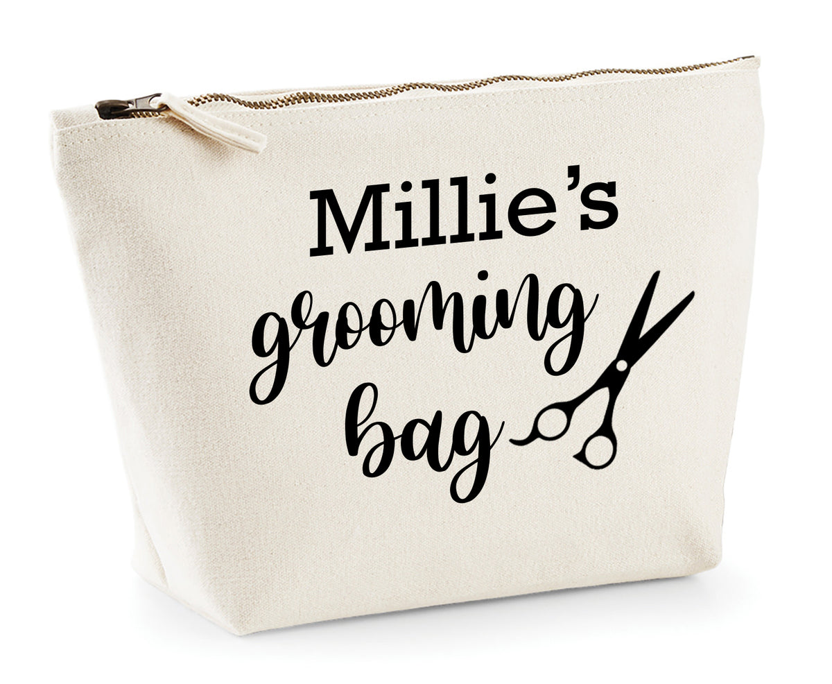 'Grooming Bag' Personalised Natural Cotton