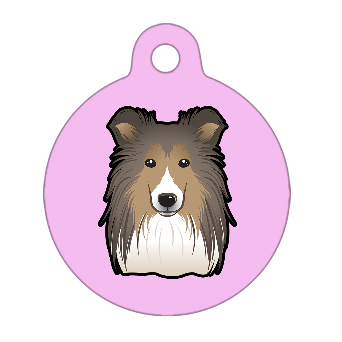 38mm Diameter Large Size - Shetland Dog