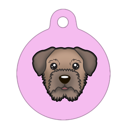 25mm Diameter Small Size - Border Terrier Dog