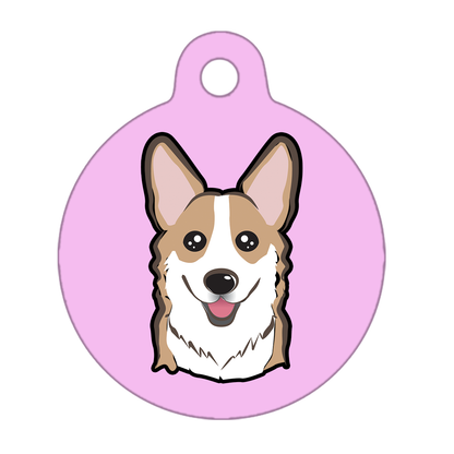 25mm Diameter Small Size - Corgi Dog