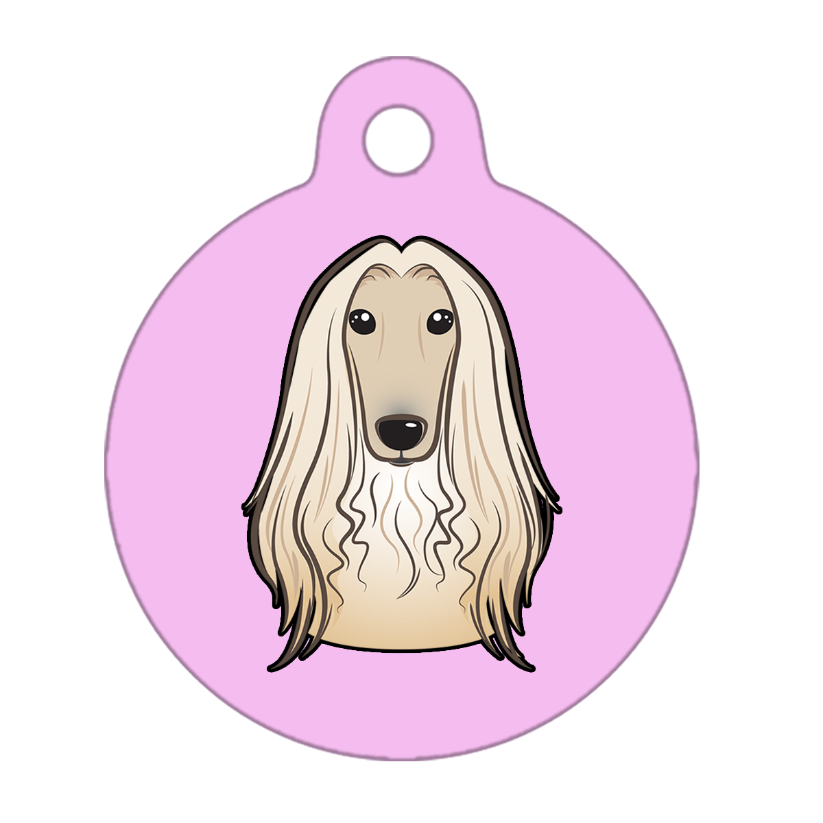 25mm Diameter Small Size - Afghan Hound Dog