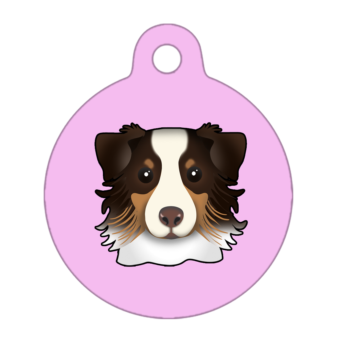 19mm Diameter Tiny Size - Australian Shepherd Dog
