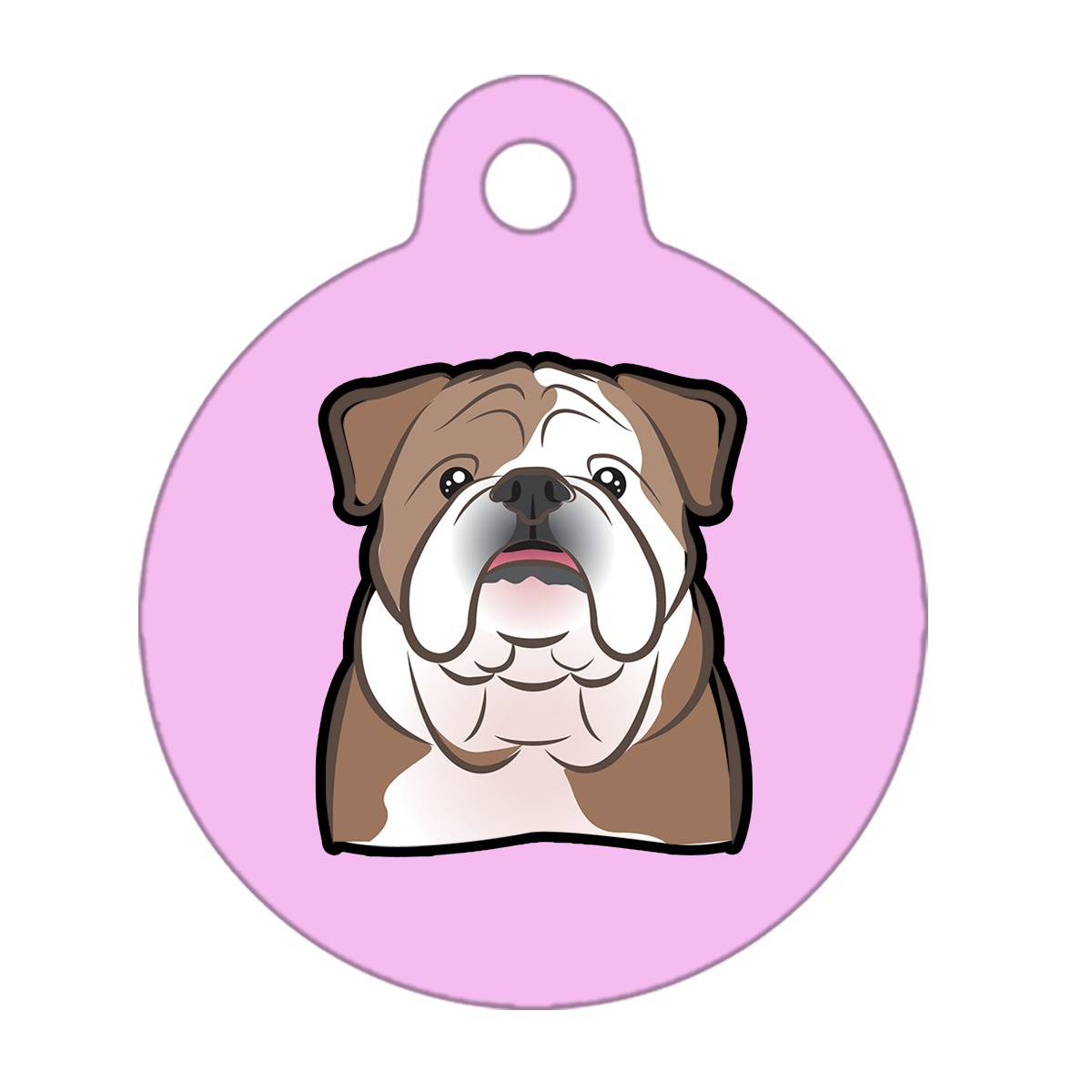 31mm Diameter Medium Size - Bulldog Dog