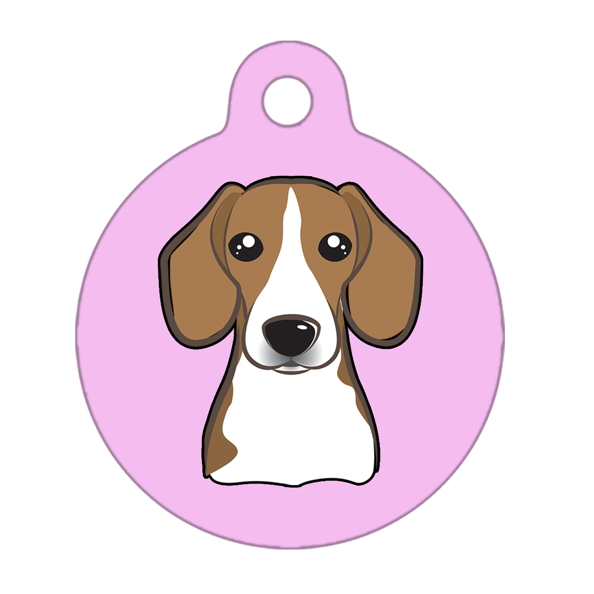 25mm Diameter Small Size - Beagle Dog