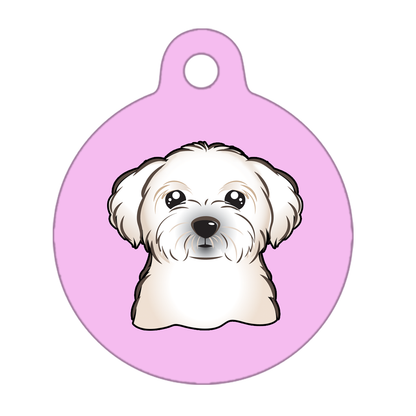 38mm Diameter Large Size - Maltese Dog