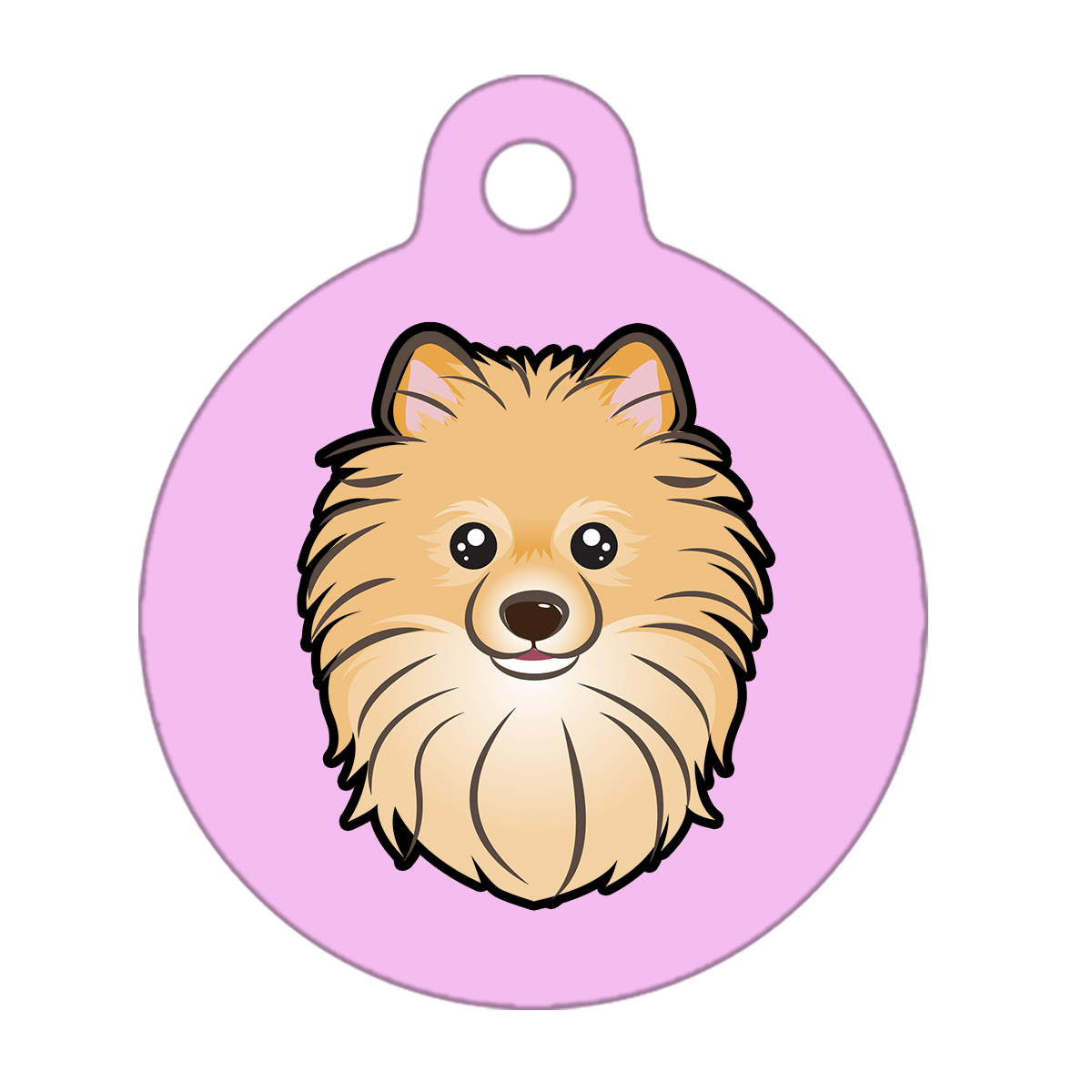 38mm Diameter Large Size - Pomeranian Dog