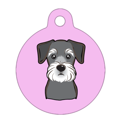 19mm Diameter Tiny Size - Schnauzer Dog