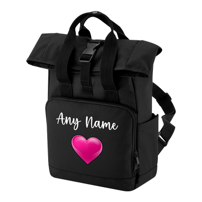 Travel Rucksack 9 Litres Black Any Breed Backpack With Custom Personalised Dog Name