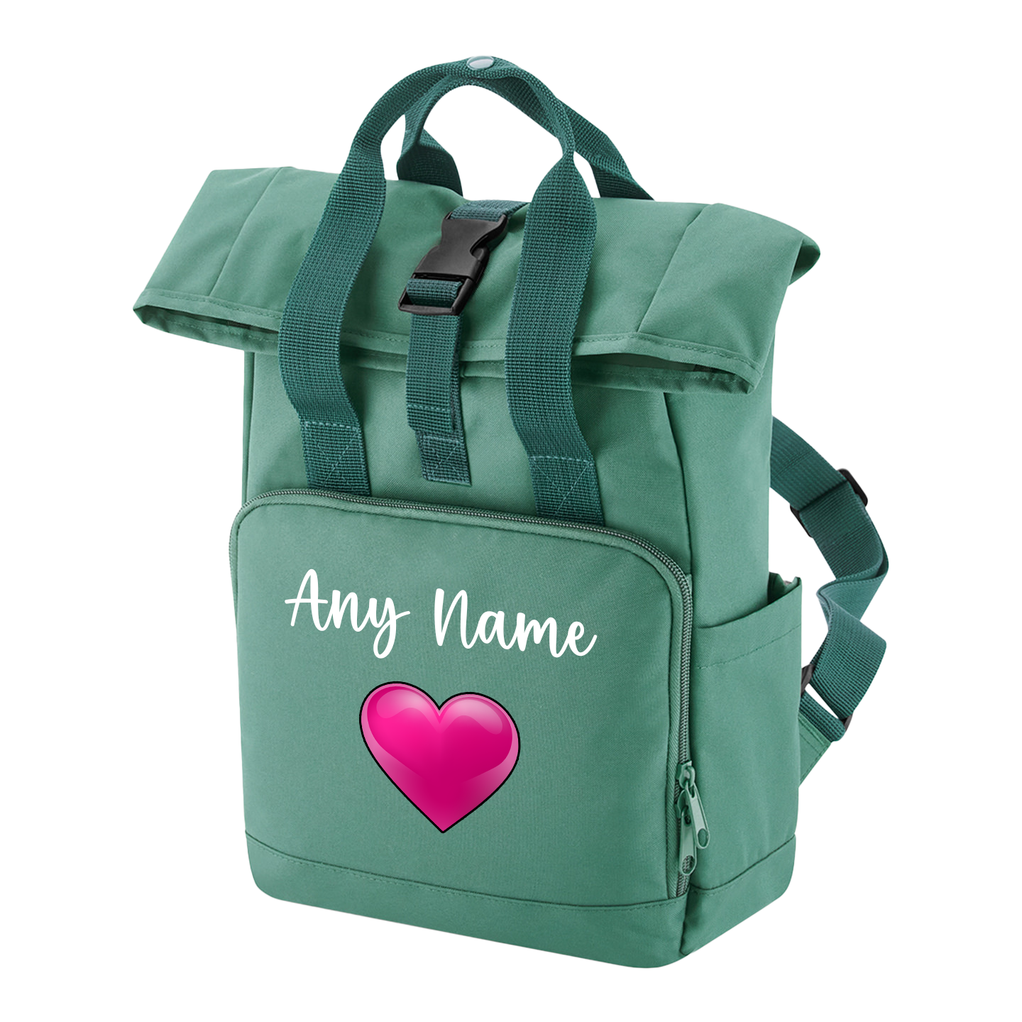 Travel Rucksack 9 Litres Sage Green Any Breed Backpack With Custom Personalised Dog Name