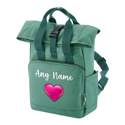 Travel Rucksack 9 Litres Sage Green Any Breed Backpack With Custom Personalised Dog Name