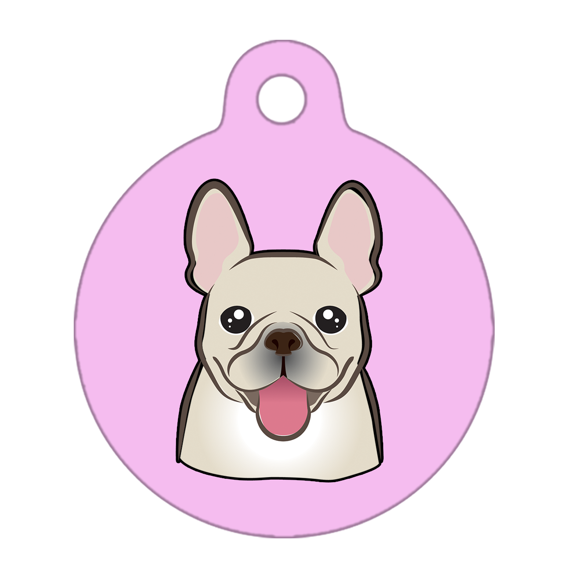 19mm Diameter Tiny Size - French Bulldog Design