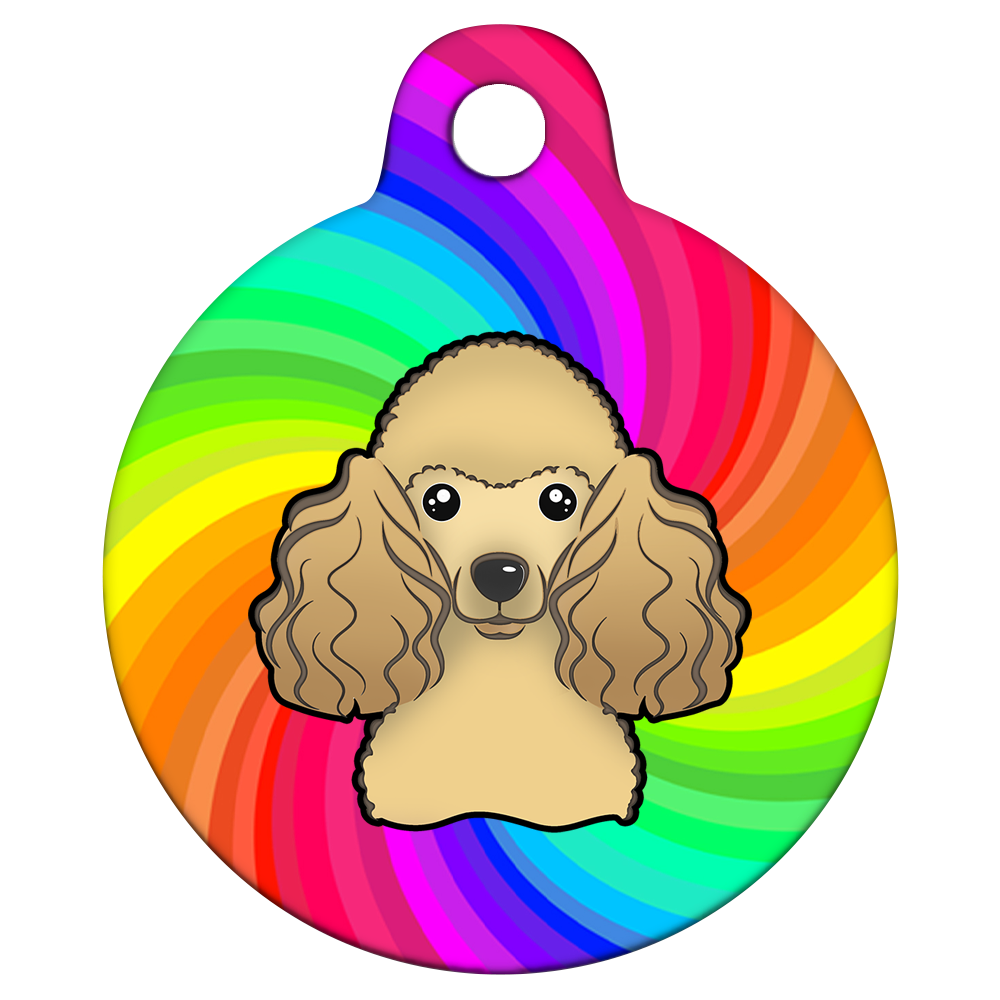 25mm Diameter Small Size - Poodle Design