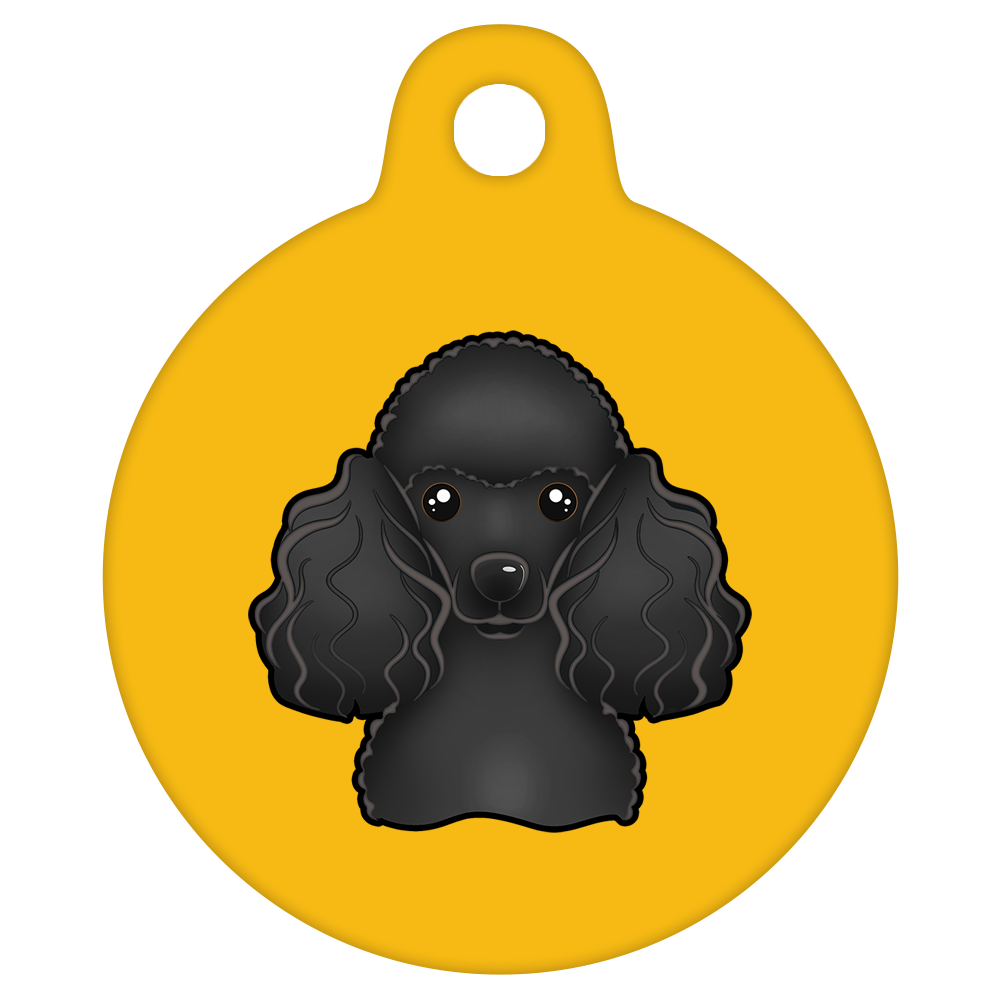 19mm Diameter Tiny Size - Poodle Design