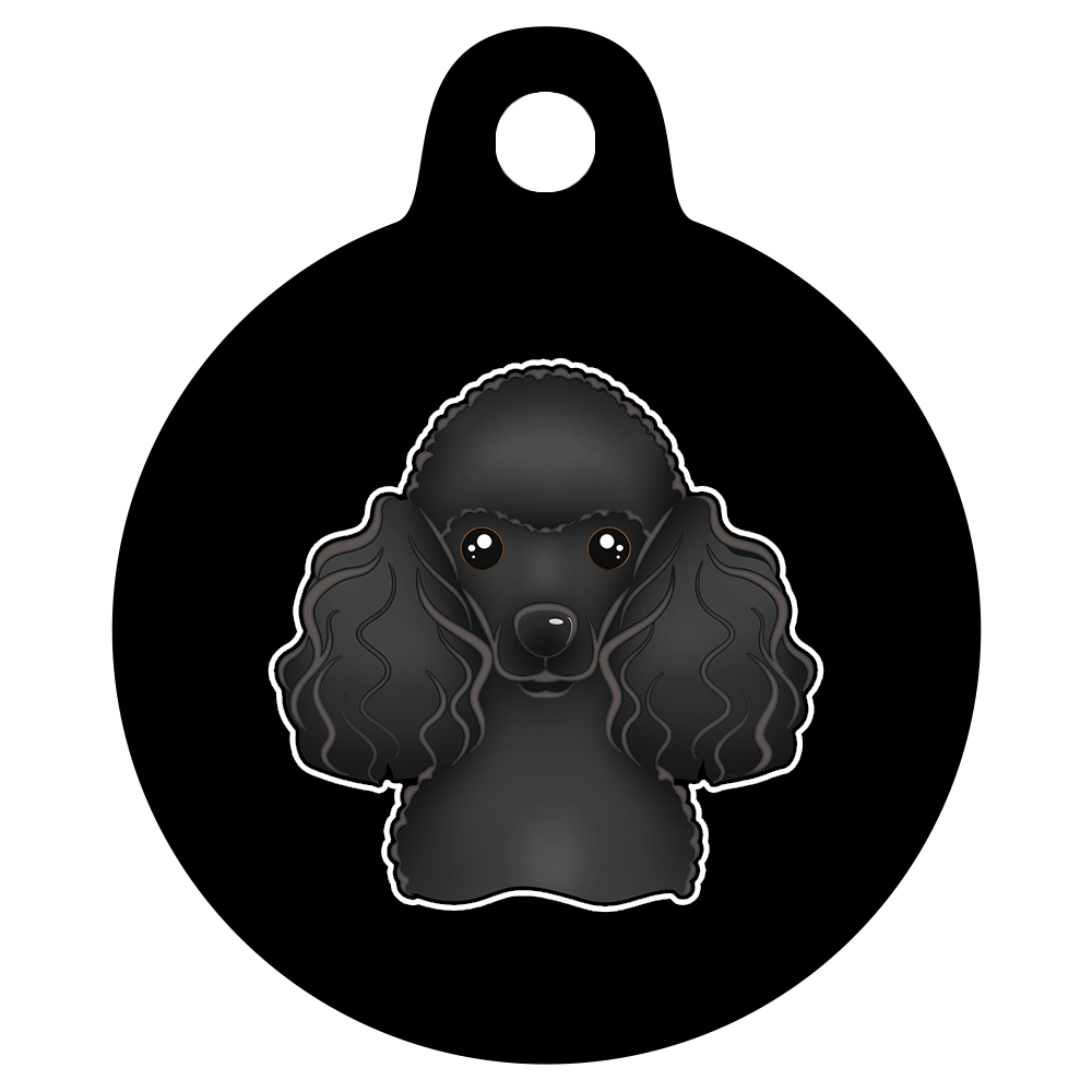 25mm Diameter Small Size - Poodle Design