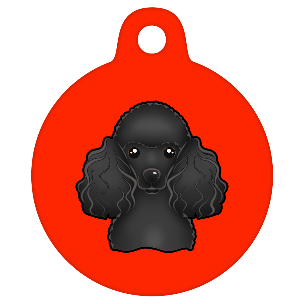 19mm Diameter Tiny Size - Poodle Design