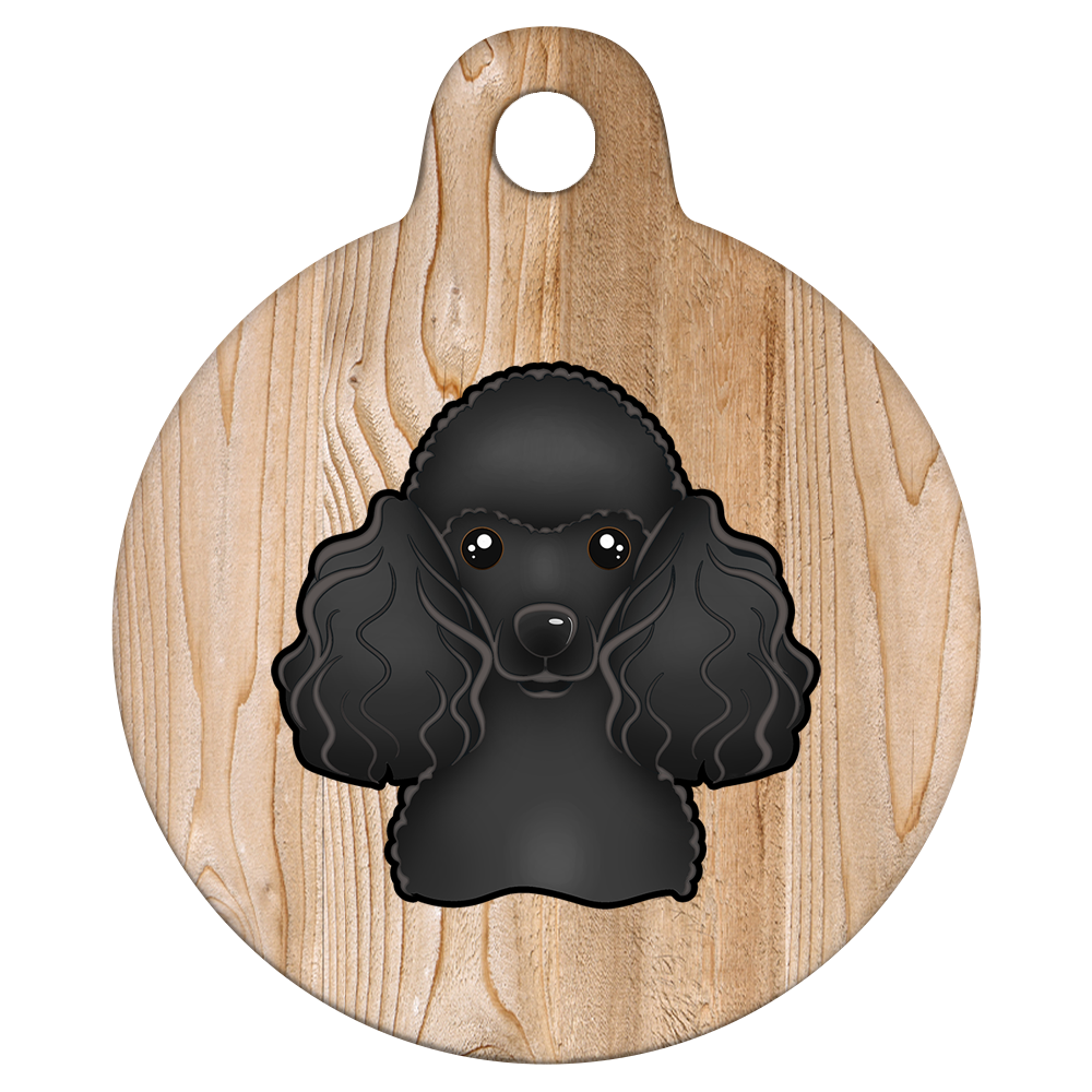 38mm Diameter Large Size - Poodle Design