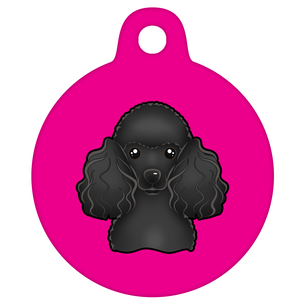 19mm Diameter Tiny Size - Poodle Design