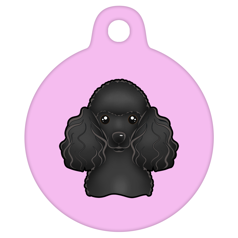 19mm Diameter Tiny Size - Poodle Design