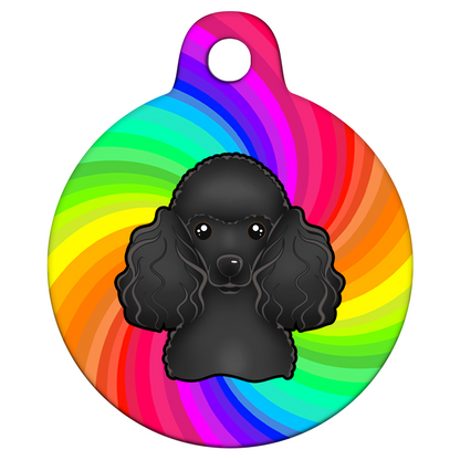 25mm Diameter Small Size - Poodle Design