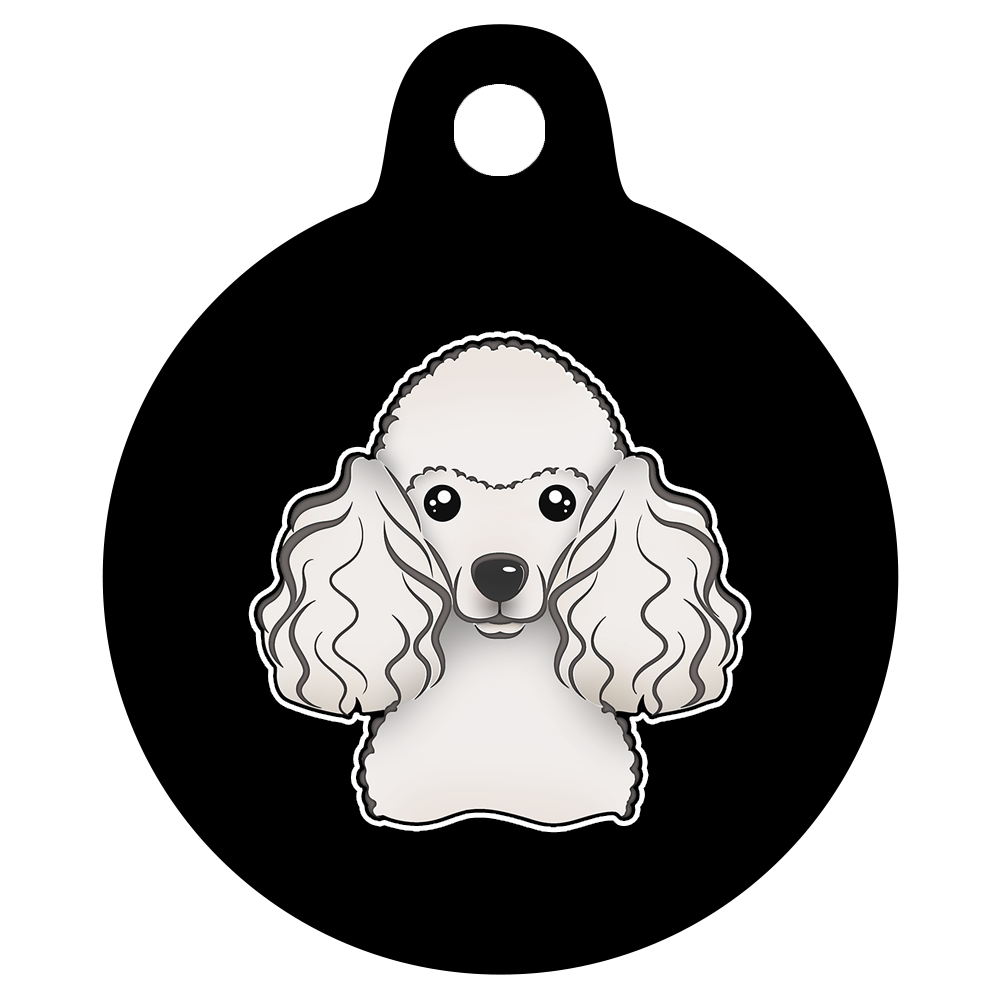 38mm Diameter Large Size - Poodle Design