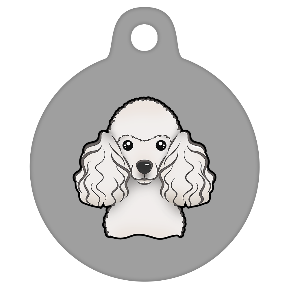 19mm Diameter Tiny Size - Poodle Design