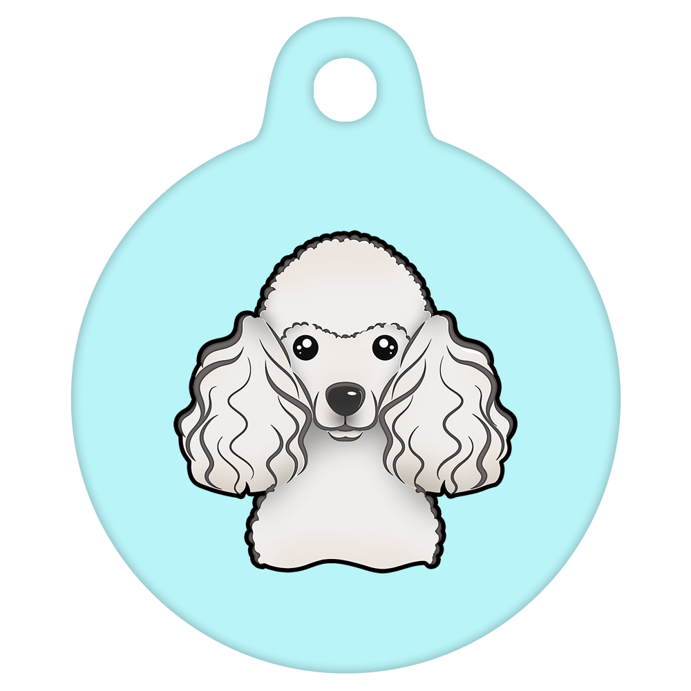 19mm Diameter Tiny Size - Poodle Design