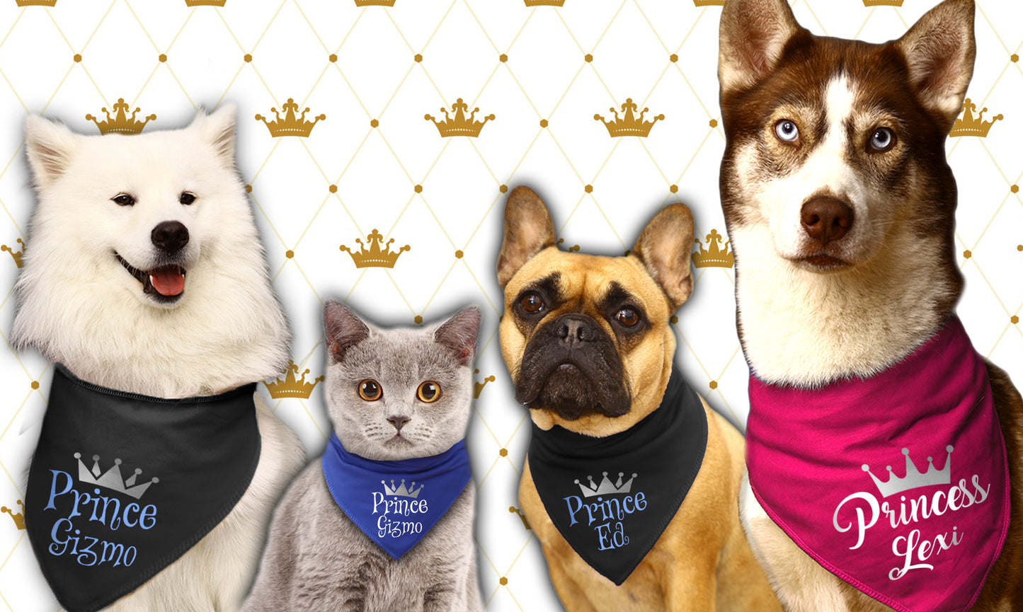 Prince Crown Dog Bandana