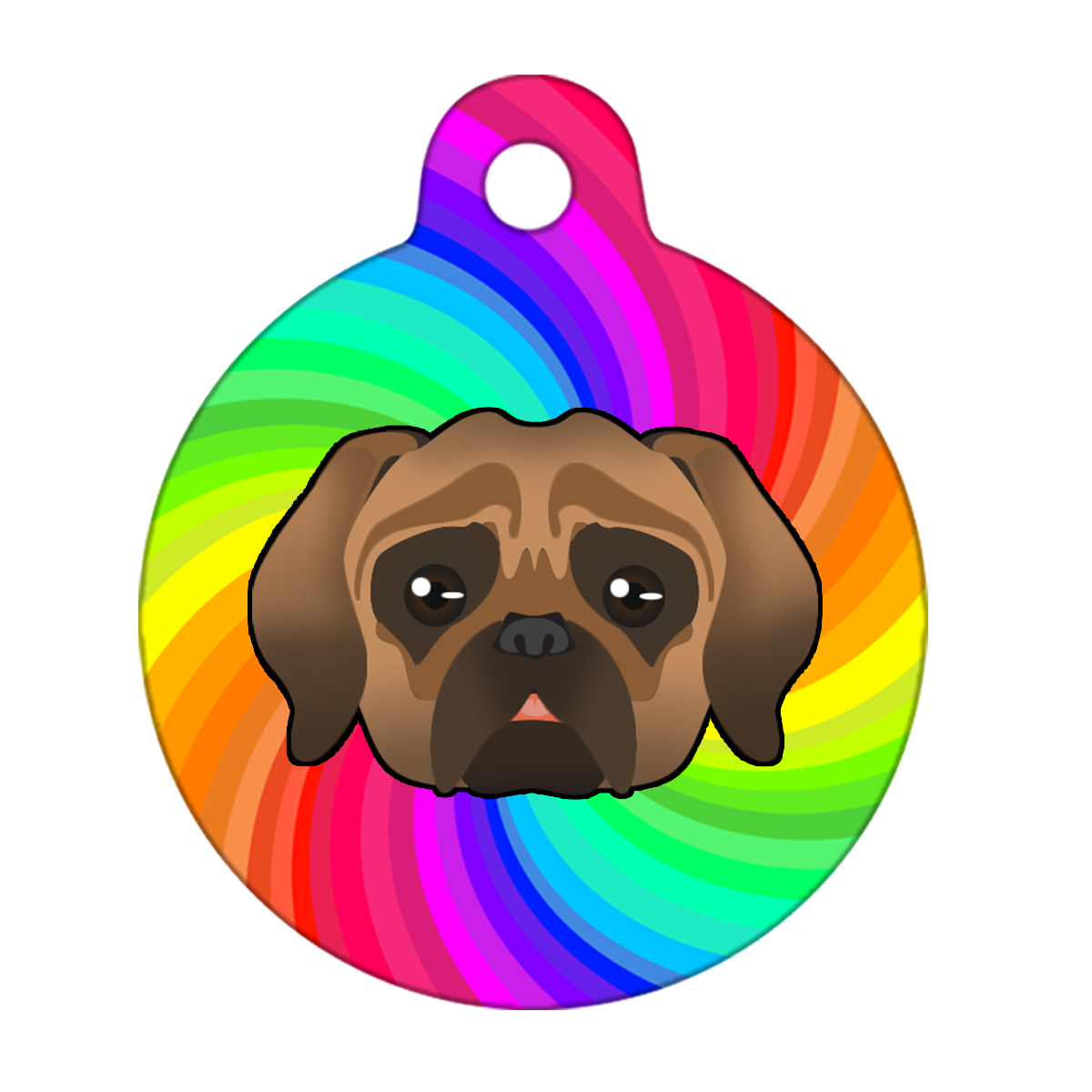 31mm Diameter Medium Size - Puggle Dog