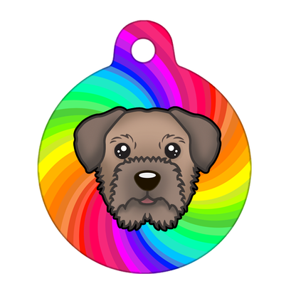 25mm Diameter Small Size - Border Terrier Dog