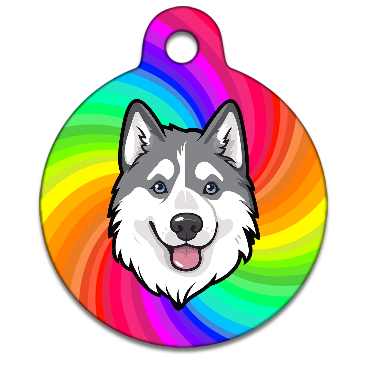 31mm Diameter Medium Size - Husky Malamute Dog