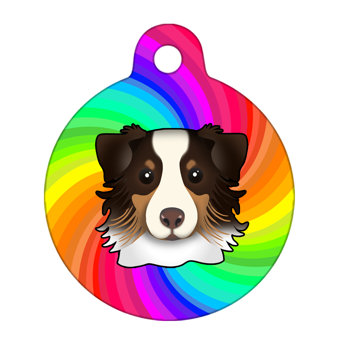 38mm Diameter Large Size - Australian Shepherd Dog