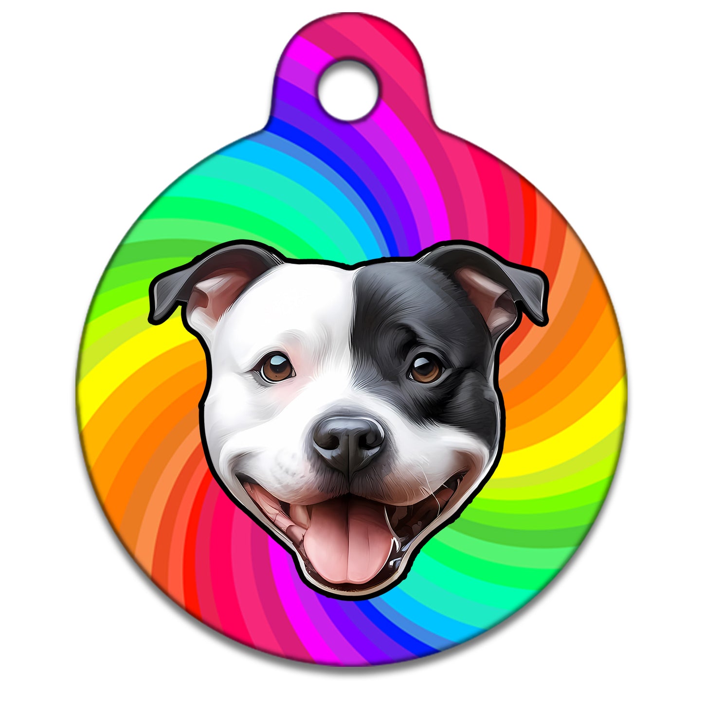 19mm Diameter Tiny Size - Staffie Dog