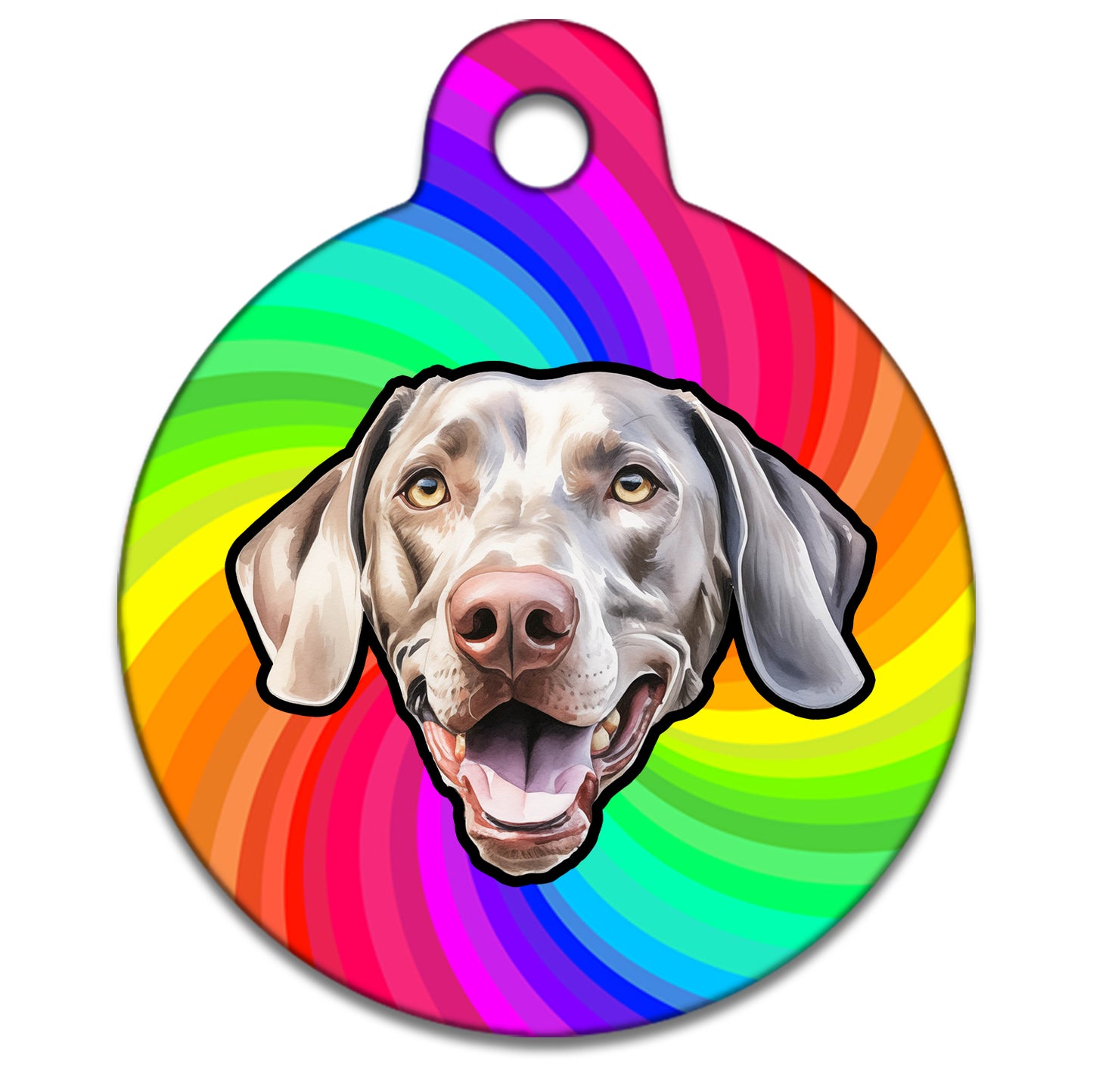 38mm Diameter Large Size - Weimaraner Dog