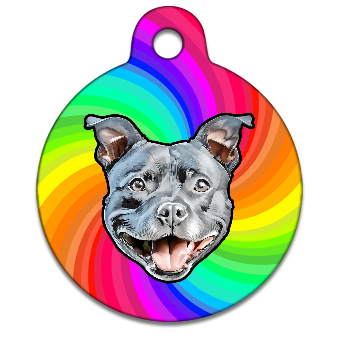 25mm Diameter Small Size - Staffie Dog