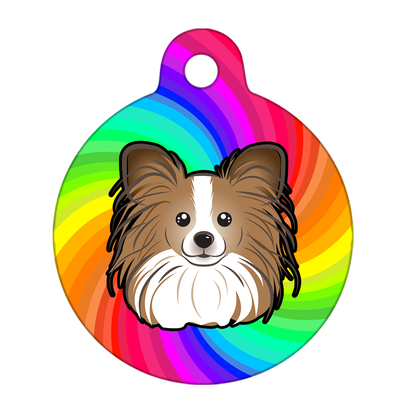 25mm Diameter Small Size - Papillon Dog