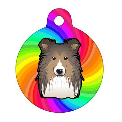 38mm Diameter Large Size - Shetland Dog
