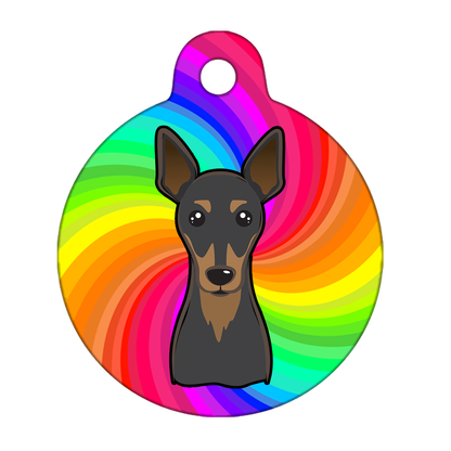 38mm Diameter Large Size - Pinscher Dog